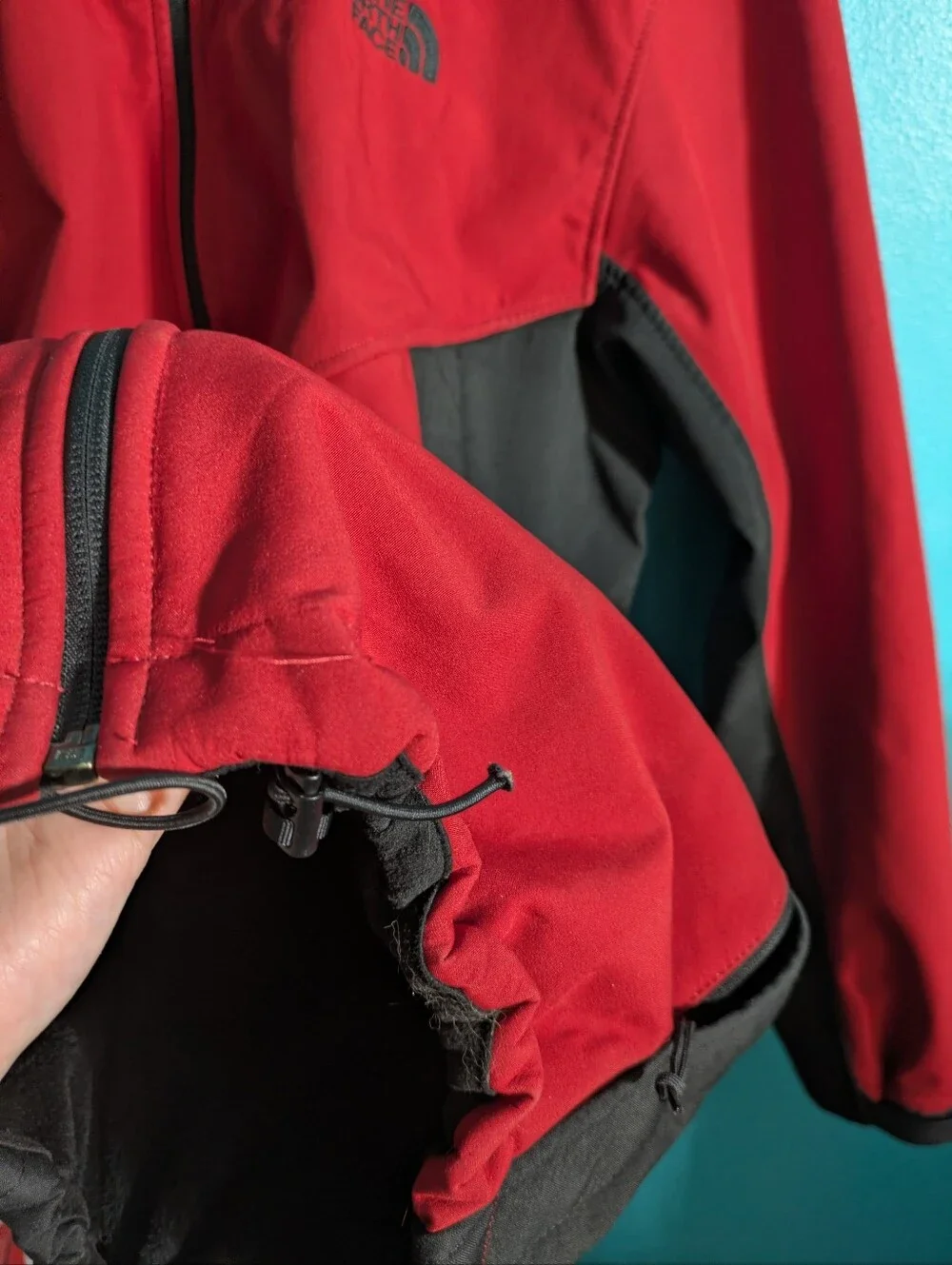 The North Face Jacket Mens Medium Apex Chromium Thermal Softshell‎ Coat Red TNF